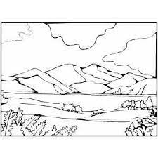 Coloring the pictures of kid's activities, such as kids playing roller skates, riding bicycle, playing kite, walking with the dog. Free Mountain Lion Coloring Pages Mountain And Lake Coloring Page Coloring Pages Winter Coloring Pages Landscape Coloring Pages