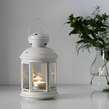 Rotera Lantern For Tealight White Indoor Outdoor White Ikea