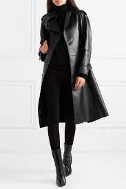 Maison Margiela Leather Trench Coat Leather Trench Coat Black Leather Coat Trench Coat Outfit Winter