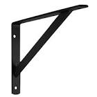 12-inch Heavy Duty Bracket in Black HDC-0049-12BK Everbilt