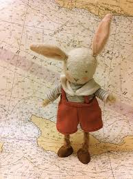 That S The Cutest Thing I Ve Ever Seen Original Seamore Sees The World Krystal Kirkpatrick Bunny Handmade Maps Fabric Paper Original Felt Bunny Felt Animals Animal Dolls