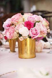 Elegant Pink And Gold Baby Shower The Little Umbrella Pink Baby Shower Centerpieces Baby Shower Flowers Pink And Gold Wedding