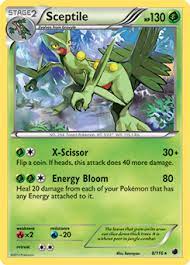 This pokémon is very agile—it leaps all over the branches of trees and jumps on its foe from above or behind. Sceptile Black White Plasma Freeze Tcg Card Database Pokemon Com