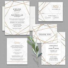 Geometric Frame Wedding Invitations Marble Inlay Rose Gold Geometric Wedding Invitation Wedding Invitation Fonts Modern Wedding Invitations