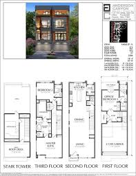 Duplex Townhouse Plan E4050 Arsitektur Desain Arsitektur Rumah Indah