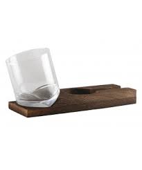 How's a wooden glass for something unusual? Whiskey