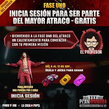 Los mejores juegos friv 2018 son los gratuitos para jugar. Free Fire Latam On Twitter Fase 1 Del Planbermuda Inicia Sesion Para Obtener Una Prueba Del Aspecto De La Casa De Papel Equipatelo Para Jugar Partidas Y Ganar El