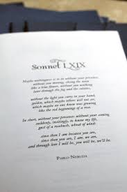 A Poem By Pablo Neruda Inside Our Wedding Programs Brevebelle Poems Wedding Programs Pablo Neruda