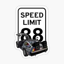 88 Miles Per Hour Stickers Redbubble