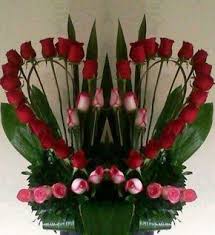Order for same day delivery and get fresh flower arrangement with free shipping at your doorstep. Heart Shaped Rose Display Valentine Flower Arrangements Funeral Flower Arrangements Modern Flower Arrangements