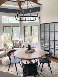 The kentwood table sets the mood for a warm and welcoming ambiance with its farmhouse style and rustic hues. Affordable Modern Farmhouse Dining Room Furniture Styled By Kasey