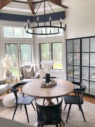 With a rich cherry finish, a smooth, contoured table top and a casual yet sophisticated veneer table design, this dining set will add a polished feel to your home. Affordable Modern Farmhouse Dining Room Furniture Styled By Kasey