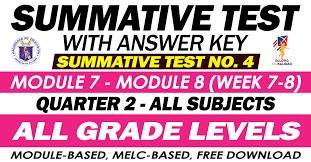 Gate final answer key 2021 has been released on march 17 for all 27 papers. Summative Test With Answer Key Modules 7 8 2nd Quarter Deped Click