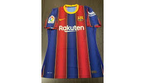 The most common fc barcelona blue material is polyester. Messi S Barcelona Signed Match Shirt 2020 21 Charitystars