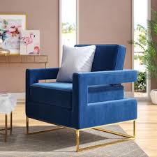 Foam padding lends comfort to the seat, while polyester blend upholstery in a solid hue wraps around to tie it all together. Printed Accent Chair With Arms Wayfair