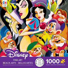 Visually appealing puzzles in 2000 piece jigsaws, 1000 piece jigsaws, 500 piece jigsaws, family puzzles 400 piece jigsaws, and easy handling 275 piece jigsaws, large piece are great for seniors and visually impaired. Buy Ceaco Disney Fine Art Enchantment Of Snow White 1000 Piece Jigsaw Puzzle Online In Tunisia 626661106