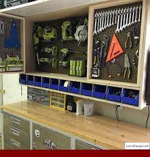 Garage Workshop Layout Uk And Diy Garage Workbench Storage Garagetoolstorage Workshopstorage Tool Storage Cabinets Tool Storage Diy Garage Workshop Layout