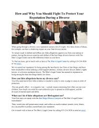 Find the best divorce lawyer in minutes. How And Why You Should Fight To Protect Your Reputation During A Divorce By Alan Thoms Issuu
