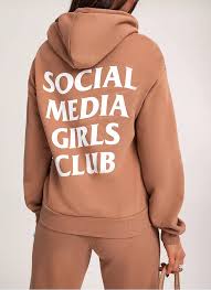 Brown hoodie Social Media Girls Club > DeeZee Shop Online