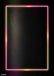 Download Premium Vector Of Rectangle Neon Frame On A Black Background Black Background Wallpaper Black Background Images Neon Backgrounds