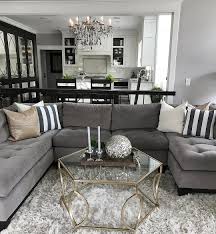 We always advise our clients to go for more muted colours in the bedroom. Change Up The Gray Couch With And Chic Black And White Striped Accents Living Room Decor Gray Grey Couch Living Room Grey Sofa Living Room