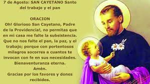 Consultas para adquirir videos a: 35 Estampitas Para San Cayetano El 7 De Agosto Imagenes Con Oraciones Por Pan Y Trabajo