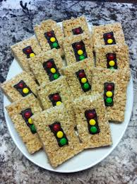 Birthday Rice Krispie Treats Stoplight Rice Krispie Treats Compliments Jackson S Cars Themed Birthday Rice Krispie Treats Krispie Treats Rice Krispies