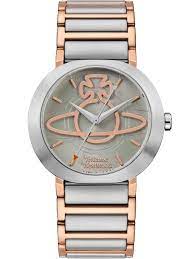Vivienne Westwood Ladies Clerkenwell Two Colour Rose Gold Plated Bracelet Watch Vv222grtt - Thejewelhutcouk