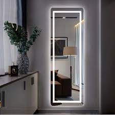 Discount will be applied to current selling price. Led Mirror Full Length Mirror Wall Mounted Mirror With Lights Dressing Mirror For Bathroom Bedroom Living Room Dimmer Touch Switch Waterproof Led 65 X 22 Walmart Com Walmart Com