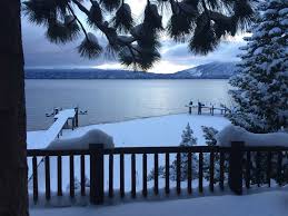 Largest alpine lake in north america. California Lake Tahoe In The Snow Assembly Of Objects