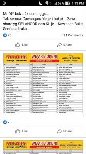 Shah alam 40170, selangor view map. Mr Diy Open In Selected Areas