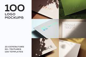 Download 100 Logo Mockup Branding Bundle Logoness