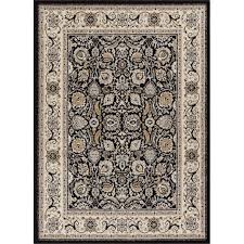 Black And Beige Rug Persa Tabriz Power Loom Black Beige Rug Well Woven Country Area Rugs Beige Area Rugs