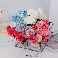 Artificial flowers are in different qualities, and quality has a huge affect on price. Home Living Outdoor Gardening Silk Flowers Buds Wedding Bridal Flowers Bouquetscrapbooking Corsagebuttonhole Artificial Red Rose Flower Heads With Diamond