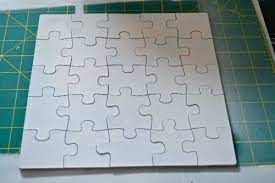 How To Make A Puzzle Card The Happy Housewife Home Management Puzzle Piece Crafts Fun Crafts Fun Crafts For Kids