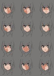 Anime Face Shading Practice Anime Art Tutorial Anime Drawings Tutorials Drawings