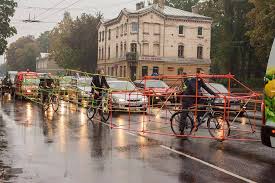 Cycling Activists Build Bamboo Car Skeletons To Demonstrate Space Taken By Single Occupancy Cars Car Frames Bicycle Cyclist