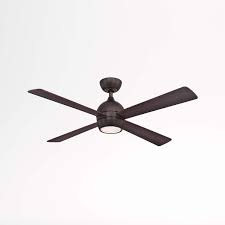 Before you choose light bulbs to go in yours, you need to think about what purpose it serves. Fanimation Kwad 52 Dark Bronze Ceiling Fan With Reversible Blades Led Light Kit Crate And Barrel
