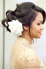 Malay Bridal Make Up And Hair Do Wedding Inspirations Wedding Hairstyles Short Wedding Hair Hairdo