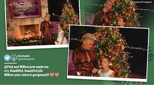 May 24, 2021 · pink and her daughter willow sage hart performed together sunday's billboard music awards, where the singer also picked up the icon award. Pink And Daughter Willow Enthral Audience With The Christmas Song Duet Trending News The Indian Express