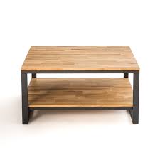 Picking out a coffee table is something that you think you just instinctually know how to do… until we've put together a shopping guide with all the best coffee tables we could find—round, square. Hiba Square Coffee Table In Oak Steel Natural La Redoute Interieurs La Redoute