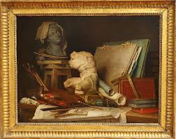 Anne Vallayer Coster Attributes Of Painting Sculpture And Architecture Painting Global Gallery Painting Prints