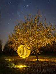 Ball Of Light Project Light Painting Land Art Orb Light