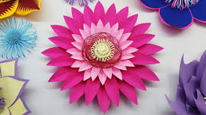 Download Easy Paper Flower Backdrop Tutorial With Free Template Giant Paper Flowers Youtube