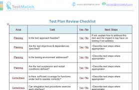 Test Plan Review Checklist Testmatick