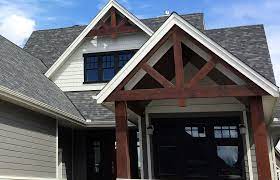 Timber Frame Trusses In Open Gable And Front Porch Roof Timber Frame Trusses Open Gable Trusses Coopersairdrie Porch Roof Design Roof Design Porch Roof