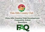 Vista Hills Country Club: FAQ