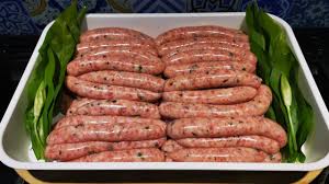 Cooked sausages isolated on white. Its Been A While Pork Wild Garlic Chilli Sausages Staysafe Srp Youtube