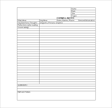 Lined paper template | 38+ free in word, pdf in day to day life, there is a need to either take some notes, write a list of things or for students, undertake examinations and tests. Cornell Notes Template 56 Free Word Pdf Format Download Free Premium Templates