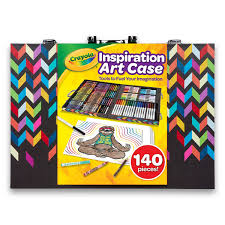 Pentel arts oil pastels 50 color set 22. Crayola Assorted Zigzag Inspiration Art Case 140 Piece Art Set For Kids Walmart Com Walmart Com